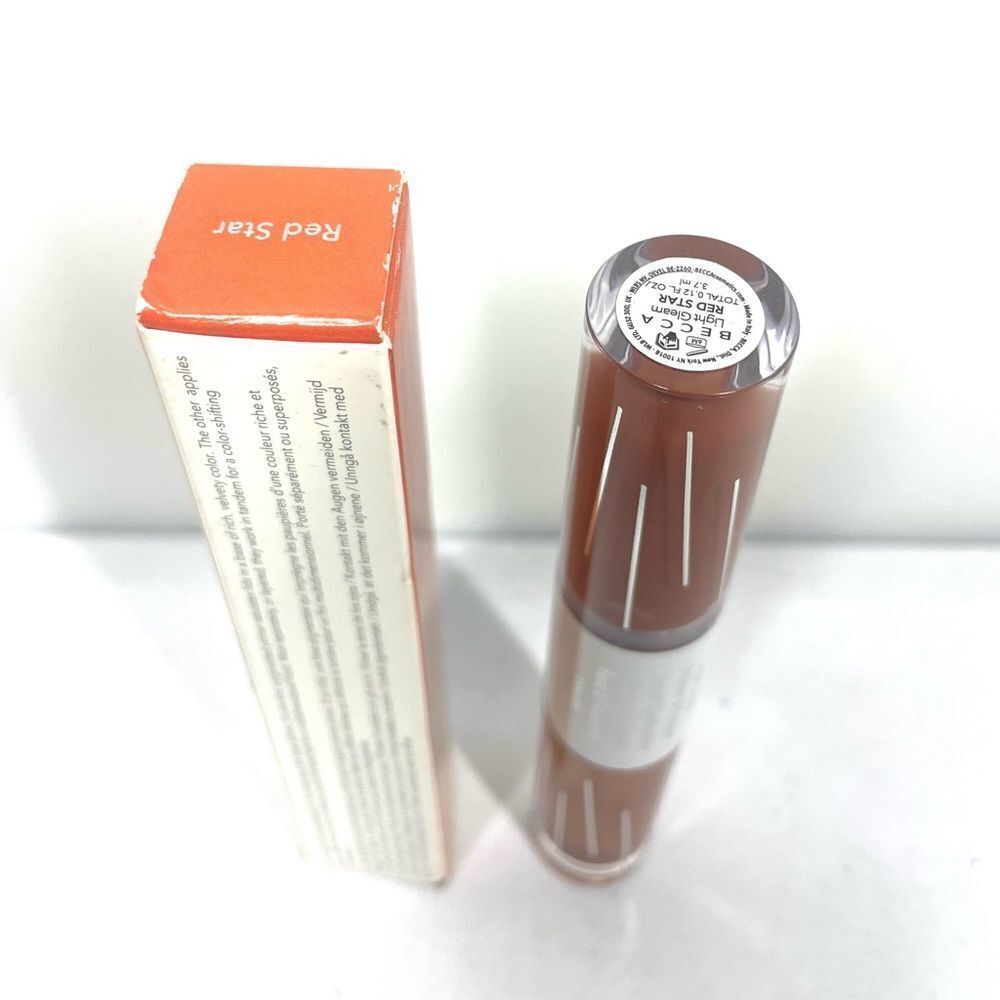 BECCA Cosmetics Light Gleam Primer & Topper Liquid Eyeshadow ~ RED STAR NIB - Picture 3 of 6